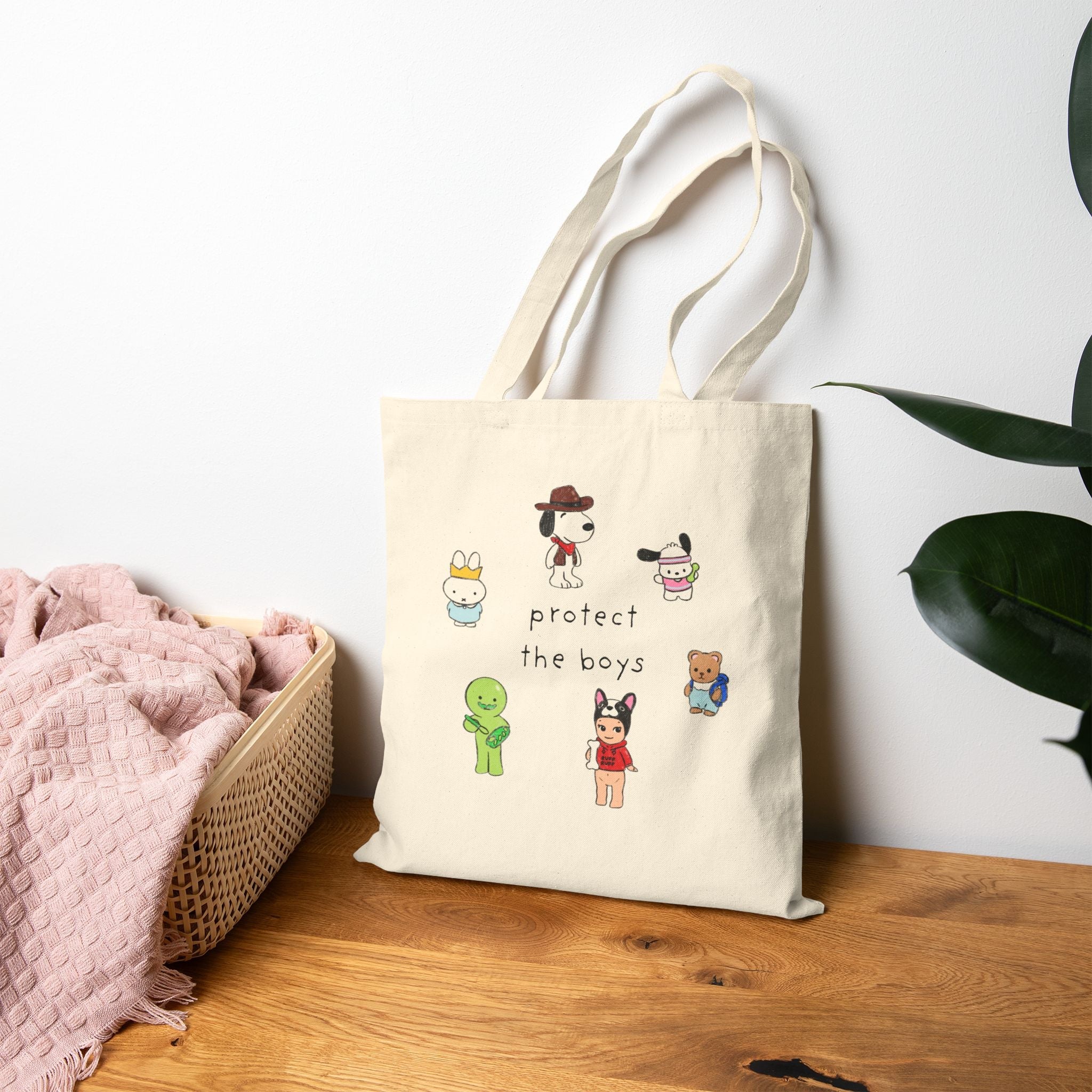 Protect the Boys Canvas Tote Bag