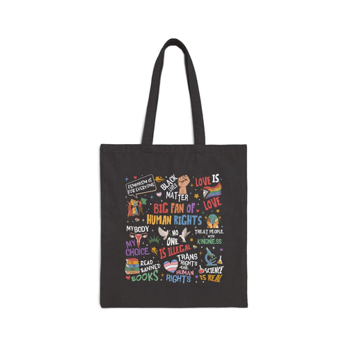 Big Fan of Human Rights - Canvas Tote Bag