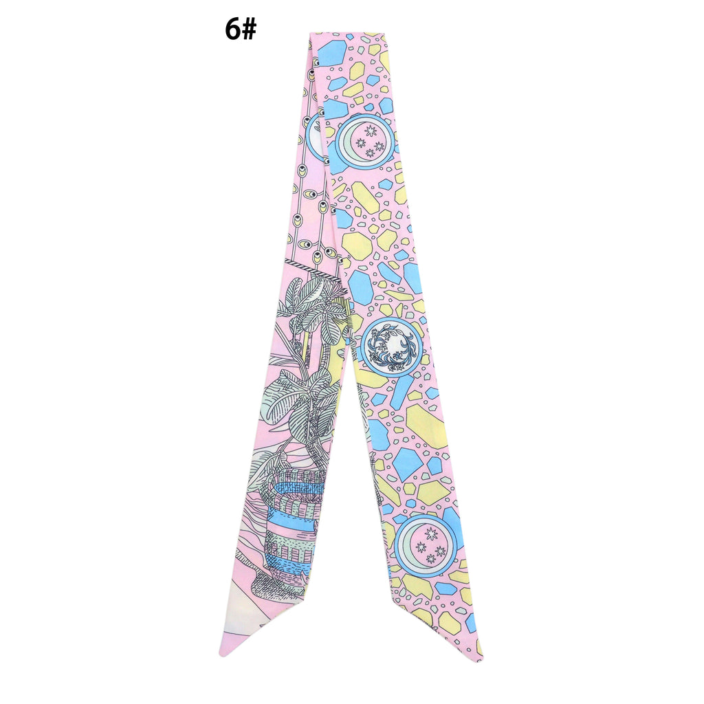 31 Asssorted colors Narrow scarf for scarf necklace making, hair&bag scarves accessories, EF806S