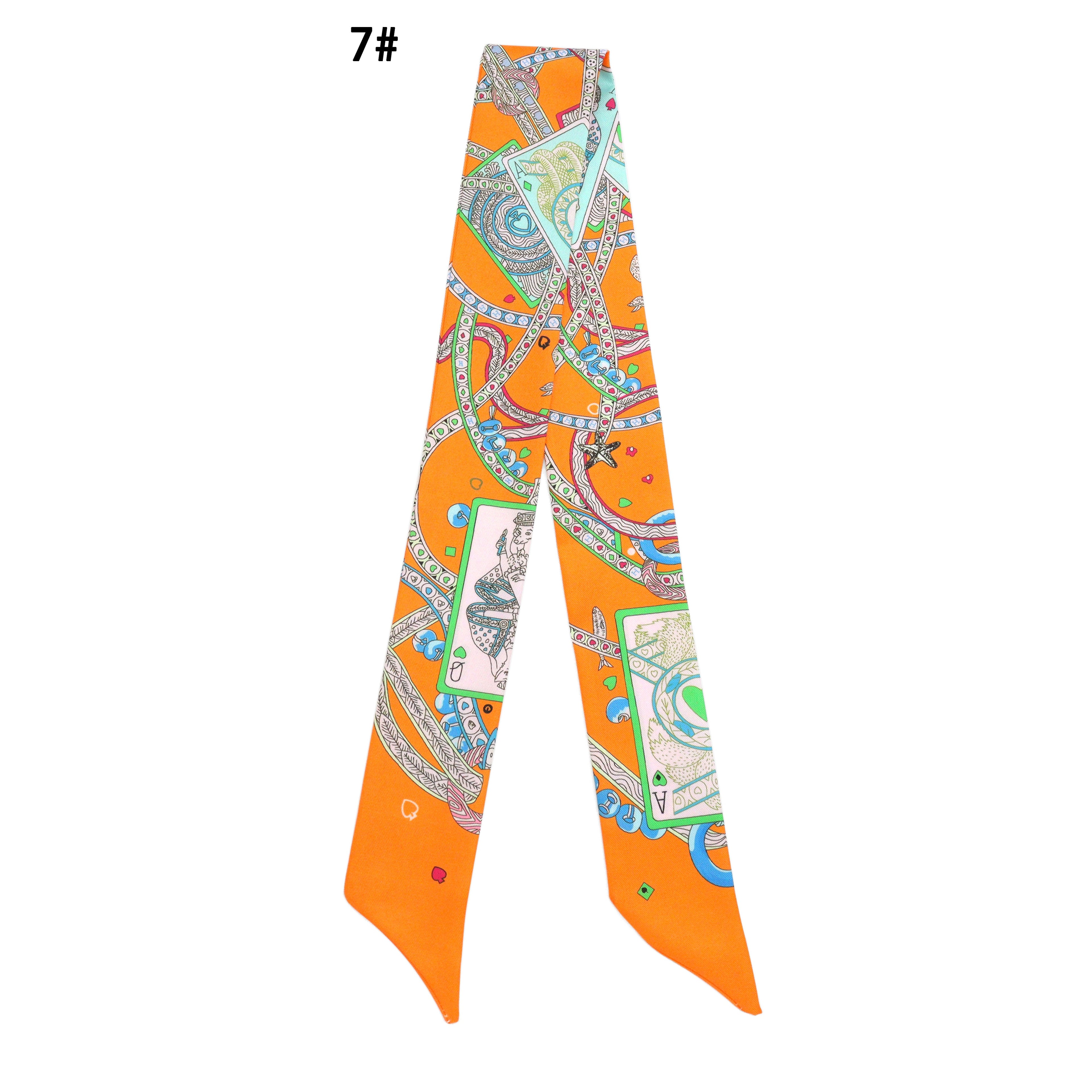 31 Asssorted colors Narrow scarf for scarf necklace making, hair&bag scarves accessories, EF806S