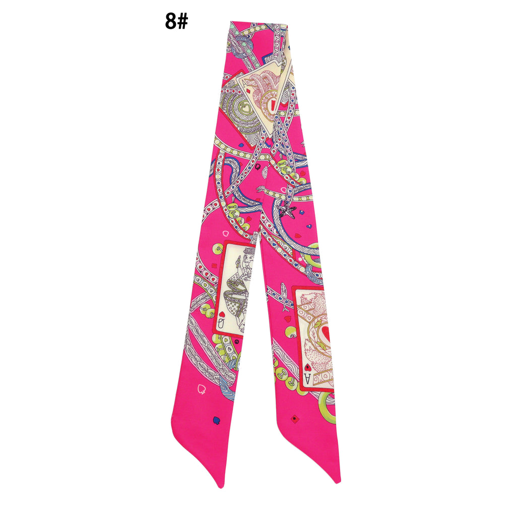 31 Asssorted colors Narrow scarf for scarf necklace making, hair&bag scarves accessories, EF806S