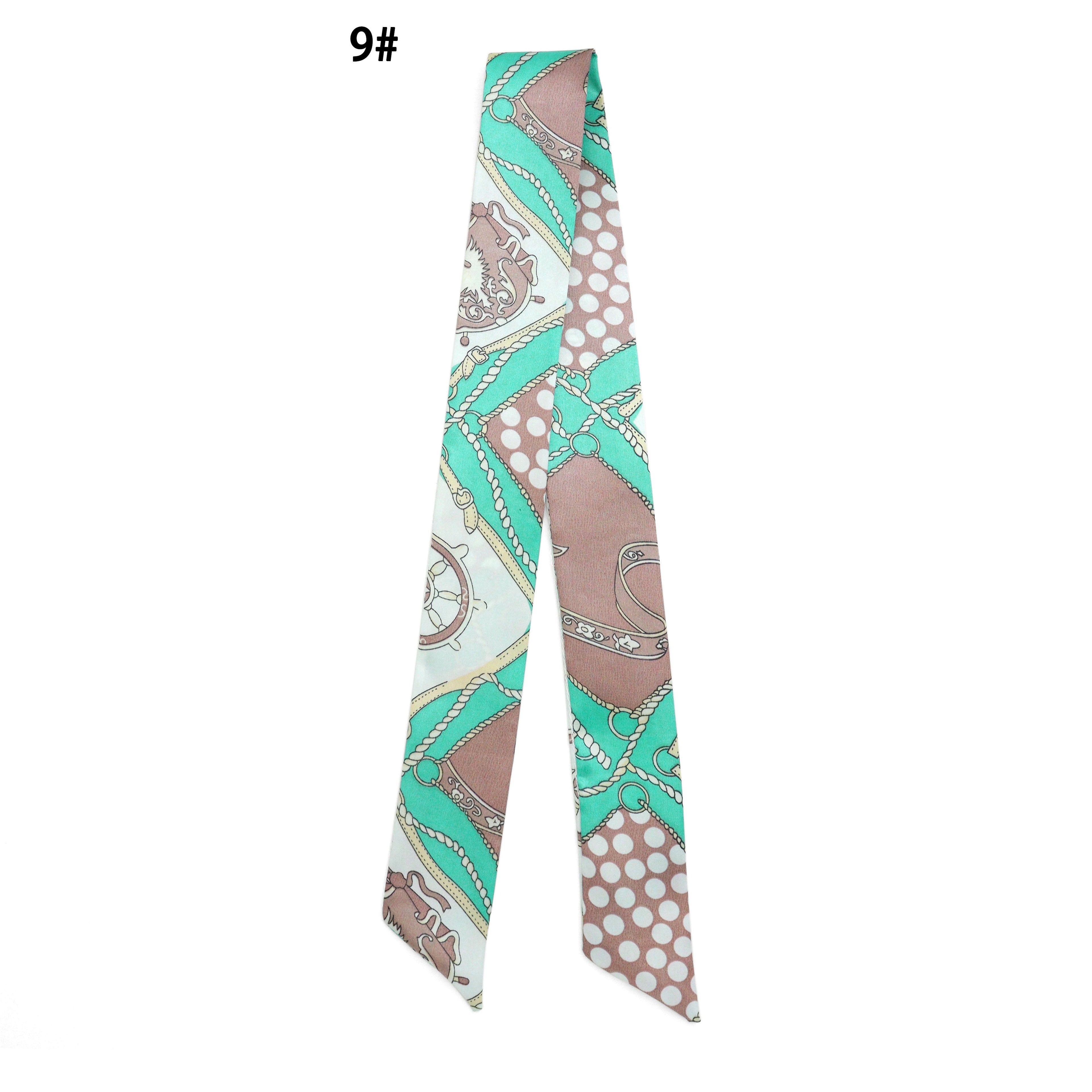 31 Asssorted colors Narrow scarf for scarf necklace making, hair&bag scarves accessories, EF806S