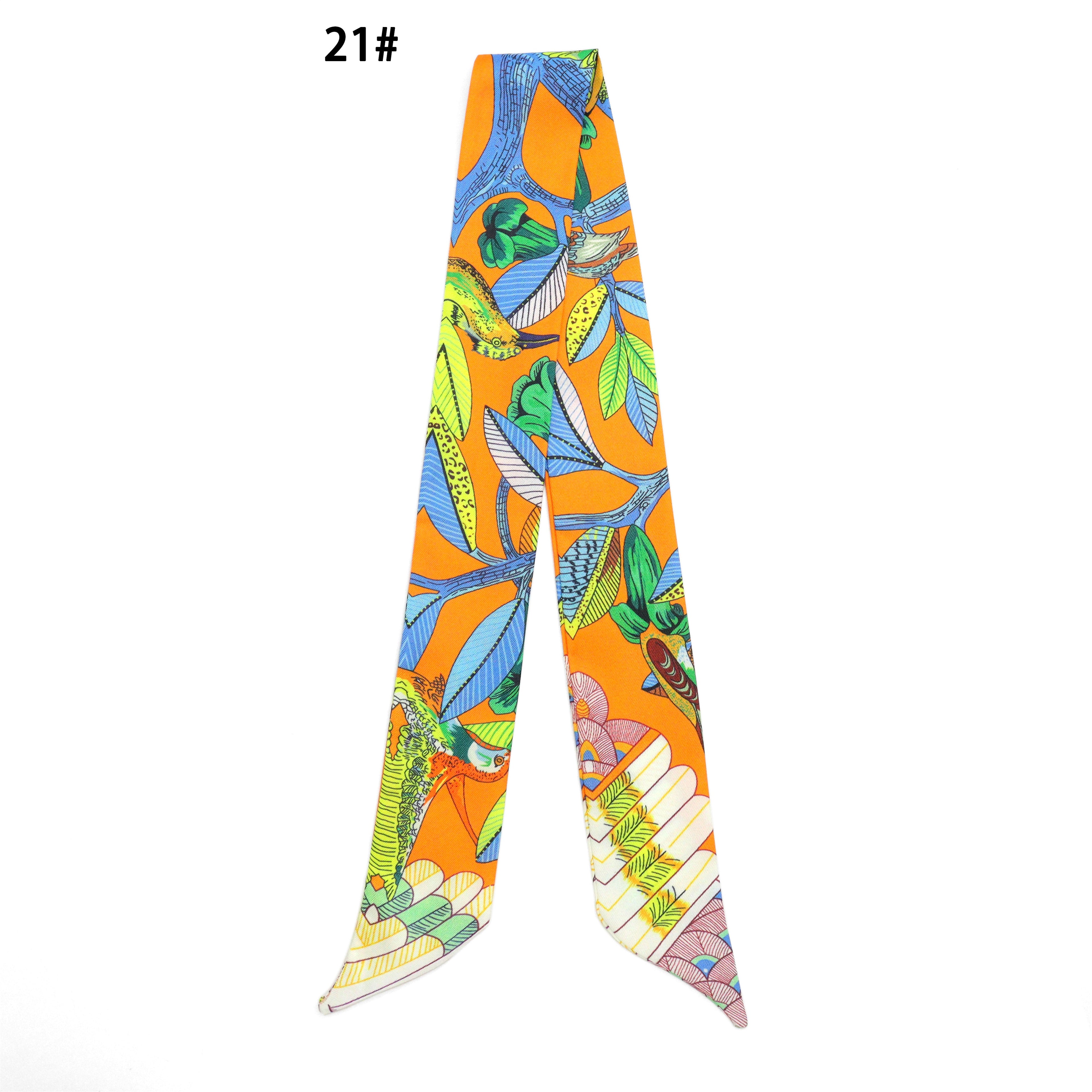 31 Asssorted colors Narrow scarf for scarf necklace making, hair&bag scarves accessories, EF806S