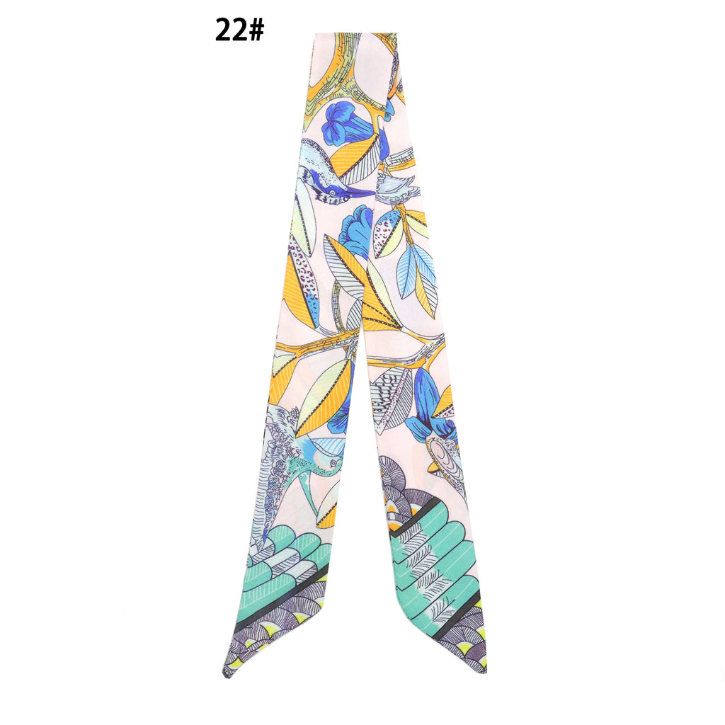 31 Asssorted colors Narrow scarf for scarf necklace making, hair&bag scarves accessories, EF806S