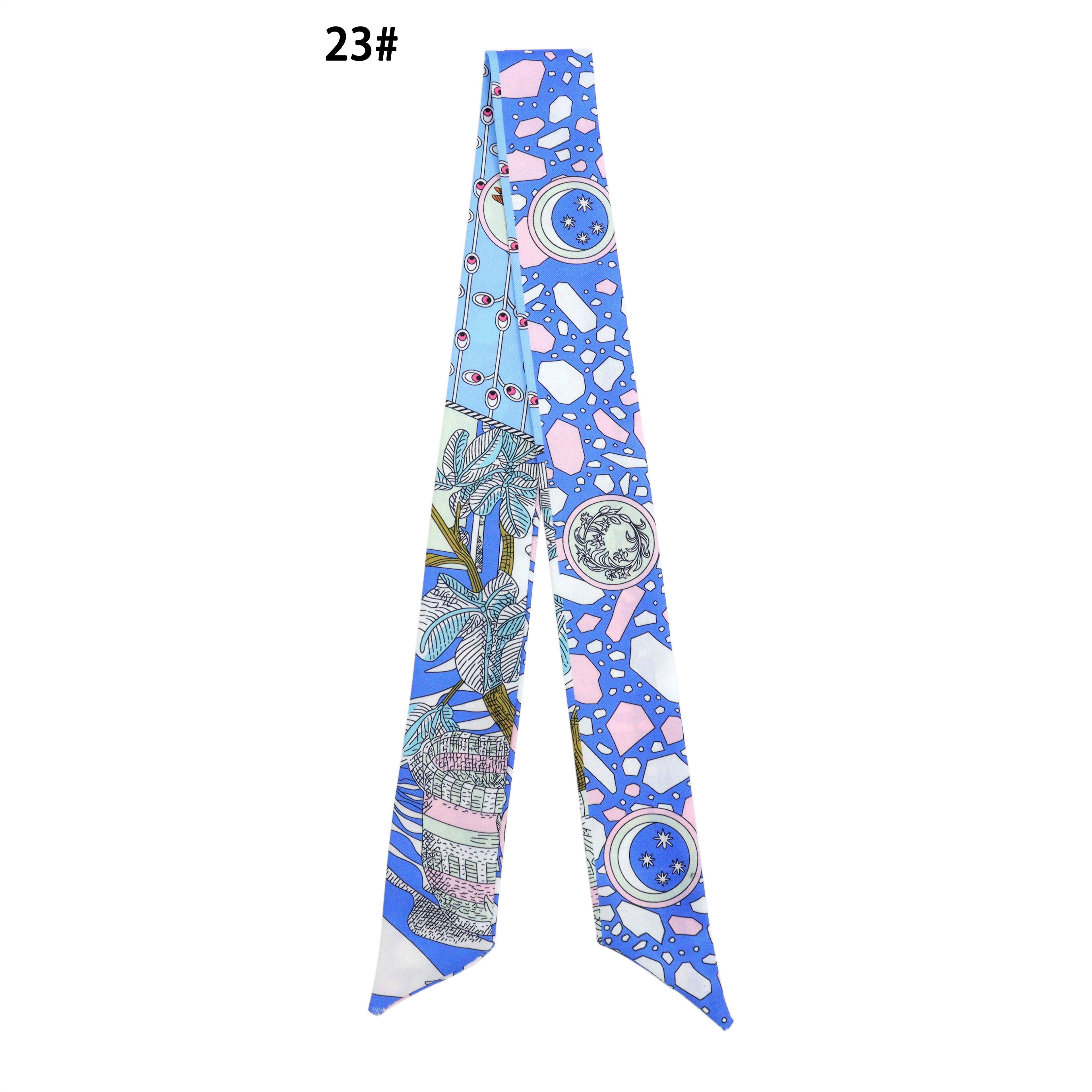 31 Asssorted colors Narrow scarf for scarf necklace making, hair&bag scarves accessories, EF806S