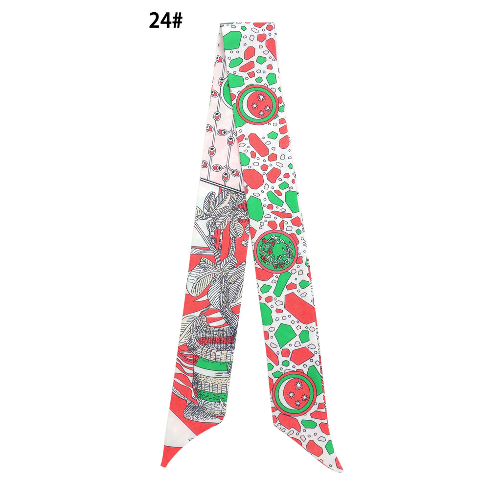 31 Asssorted colors Narrow scarf for scarf necklace making, hair&bag scarves accessories, EF806S