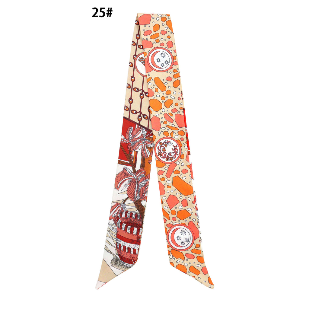 31 Asssorted colors Narrow scarf for scarf necklace making, hair&bag scarves accessories, EF806S
