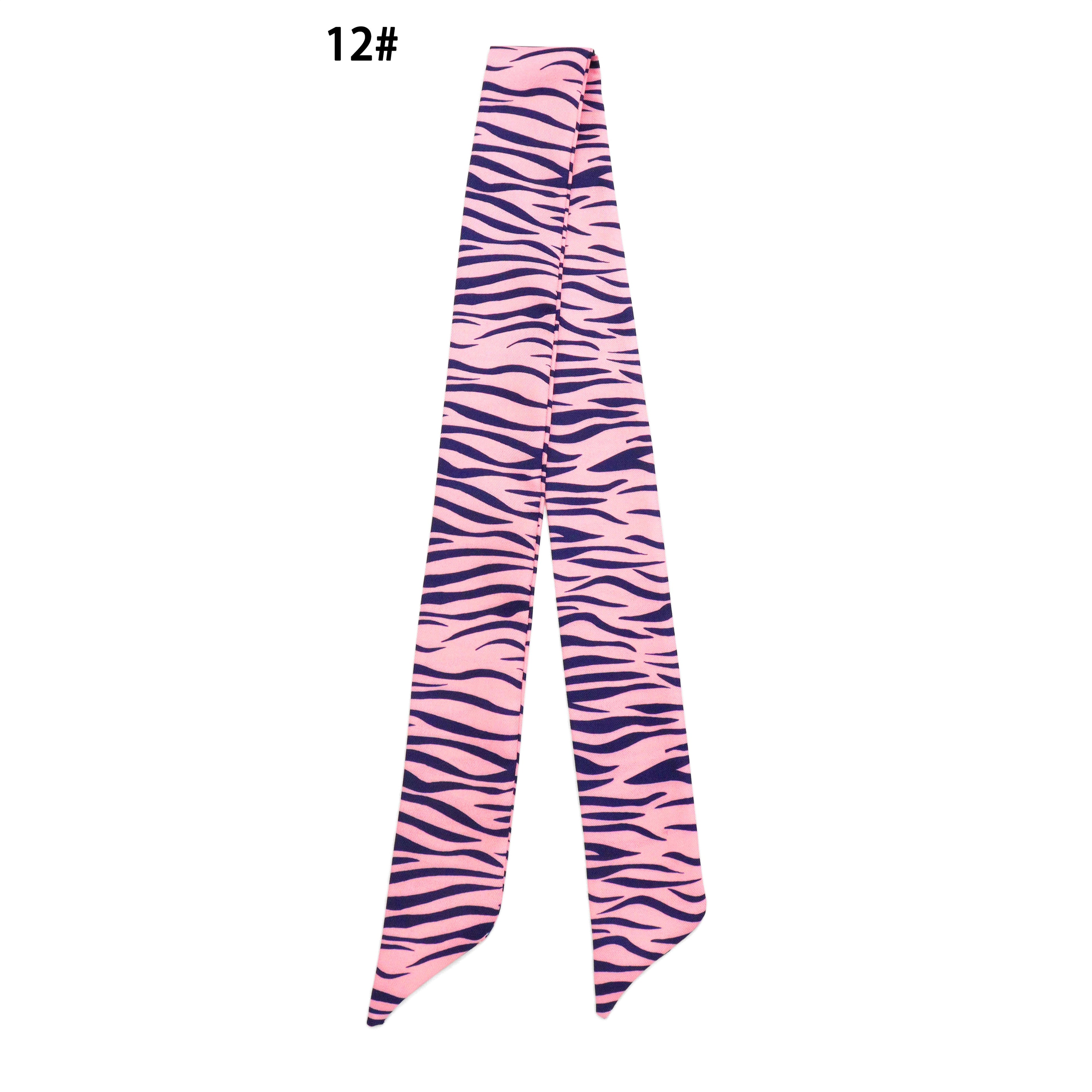 15 Asssorted colors Narrow scarf for scarf necklace making, hair&bag scarves accessories, EF824s