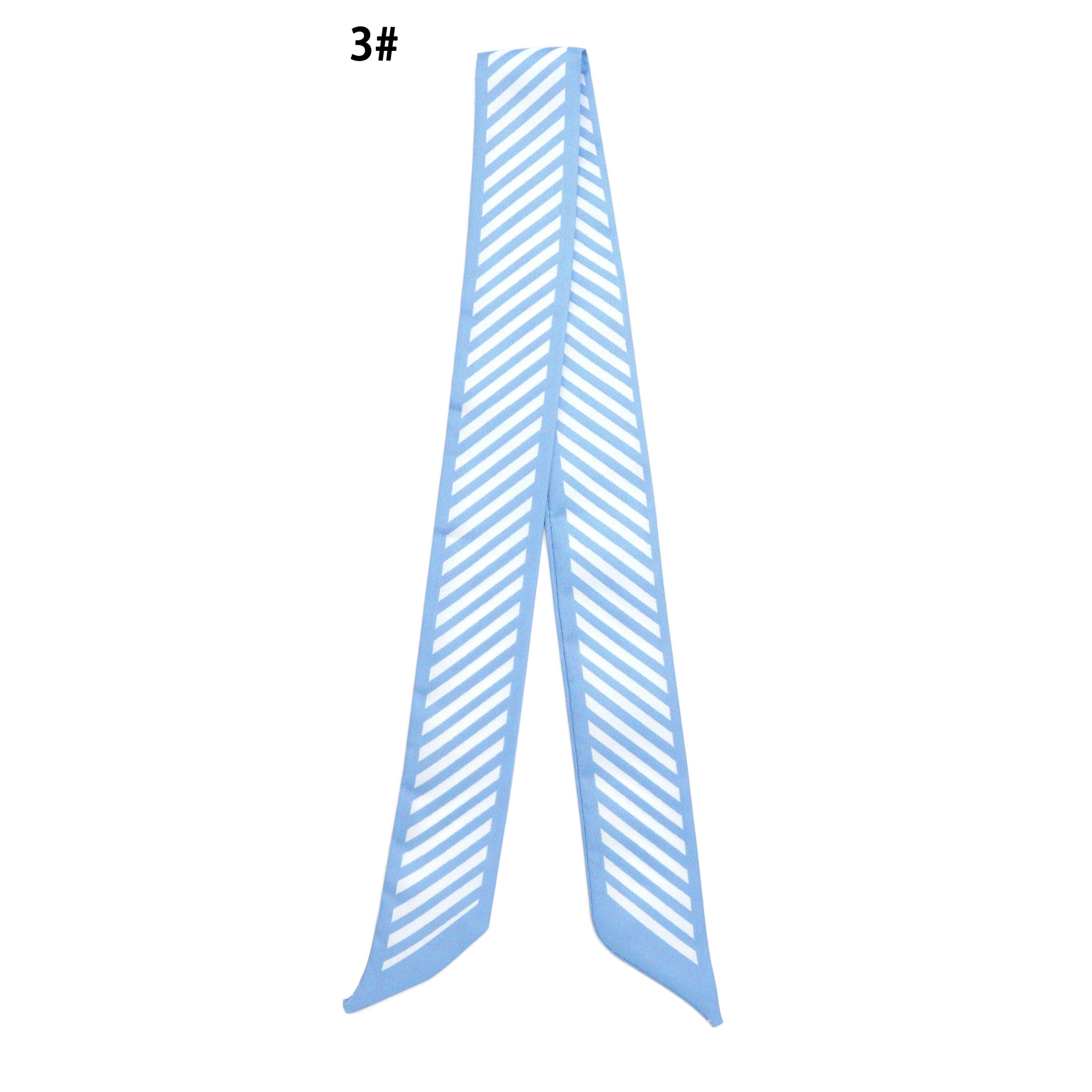 15 Asssorted colors Narrow scarf for scarf necklace making, hair&bag scarves accessories, EF824s