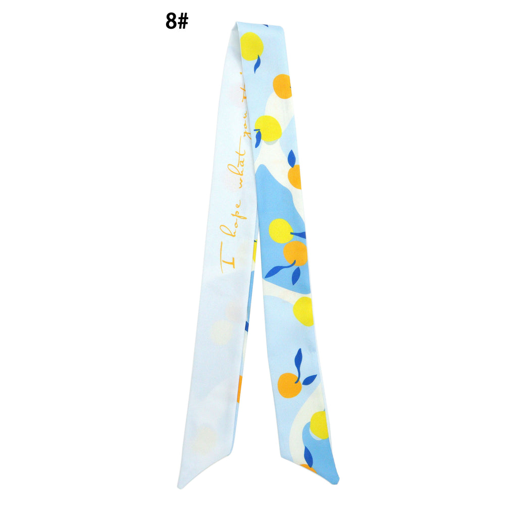 15 Asssorted colors Narrow scarf for scarf necklace making, hair&bag scarves accessories, EF824s