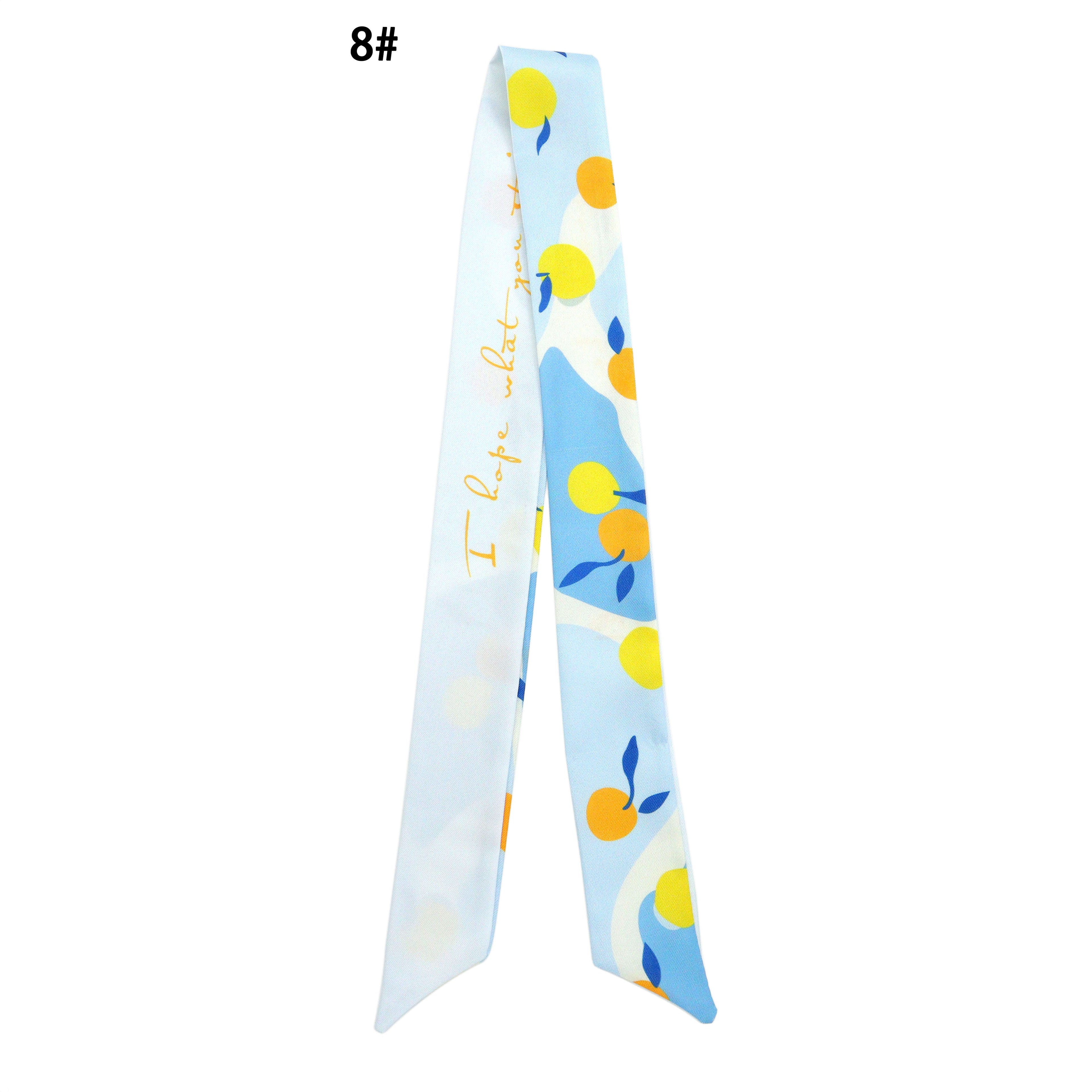 15 Asssorted colors Narrow scarf for scarf necklace making, hair&bag scarves accessories, EF824s